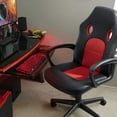 thumbnail image 2 of KaiMeng Office Gaming Chair High Back Leather Computer Chairs Ergonomic Height Adjustable Racing Game Desk Chair Executive Conference Task Chair (Black), 2 of 14