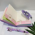 thumbnail image 4 of ZG-Hot SaleSanrio estacionario Kawaii Kuromi My Melody Bloc de notas, conjunto de cuaderno con bolígrafo, diario, cuaderno, página de Color de dibujos animados para estudiante, 4 of 4