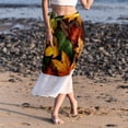 thumbnail image 6 of Leaves Chic Chiffon Women's Beach Summer Dress with Polyester Straps, 6 of 6