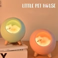 thumbnail image 4 of Linda luz nocturna para casa de gatos para niños, luz nocturna portátil, carga USB, lámpara de ambiente para dormitorio, 4 of 5