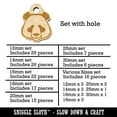 thumbnail image 2 of Panda Face Icon Wood Mini Charms Shapes DIY Craft Jewelry - With Hole - 18mm (17pcs), 2 of 7
