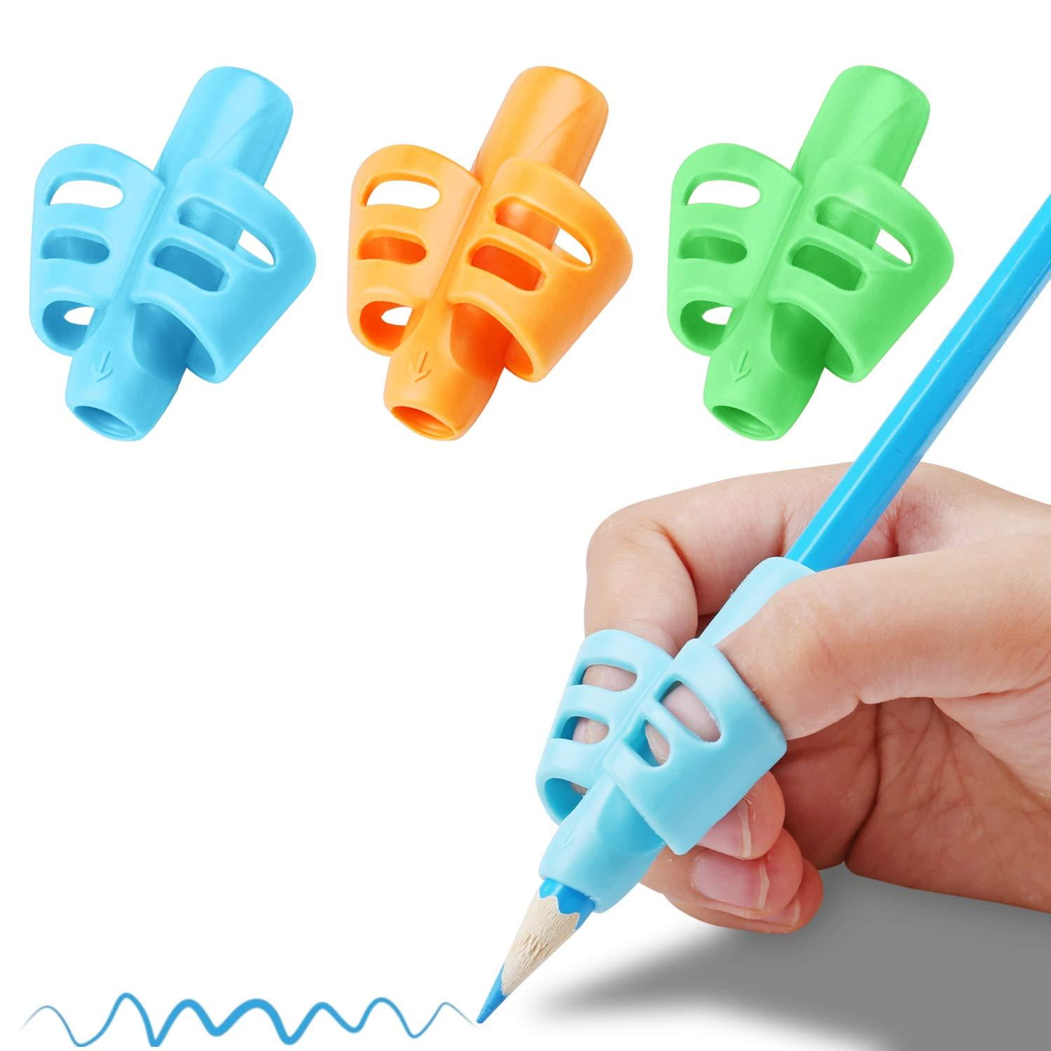 Creative Finger Grip Silicone Kid Baby Pen Pencil Holder Help Learn Writing Tool Creative Finger Grip Silicone Kid Baby Pen Pencil Holder Help Learn Writing Tool
