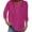 Hot Pink, variant on Tops for Women Trendy Solid Blouse Women Satin Top plus Size Camisole Pack Thermal Turtleneck Dressy Top Extra Long T Shirts Summer Shirt Woman Tight Shirts Designer Tees Popover Tunic Wo BU1 L