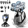 thumbnail image 1 of Head Shaver for Men,5-in-1 Electric Razor for Men Cordless LED Bald Head Shaver, IPX7 Waterproof 5D Rotary Shaver Grooming, 1 of 5