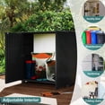 thumbnail image 6 of Hemoton Weatherproof Black Plastic Outdoor Storage Cabinet for Garage and Patio Organization, 6 of 10