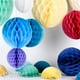 thumbnail image 4 of 1 pieza de 4/6/8 pulgadas de papel chino redondo colgante con forma de panal de abeja, flores, bolas, manualidades, fiesta, boda, hogar, decoración DIY, farol de papel con pompón, 4 of 5