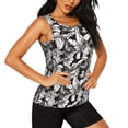 thumbnail image 2 of Bixox Women's Lilies Flowers Printed Sleeveless Fitness Workout Running Quick-Dry Tank Top, 2 of 7