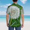 thumbnail image 3 of Lsque Dandelion Flower In The Meadow pattern Hawaiian Shirt for Men, Unisex Summer Beach Casual Short Sleeve Button Down Shirts-Large, 3 of 9
