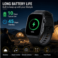 thumbnail image 5 of Memoria Smart Watch Fits for Android and iPhone, 1.95" HD Screen, Bluetooth Calling, IP68 Waterproof Fitness Tracker, 10-Day Battery, 100+ Sports Modes for Outdoor Sports, 5 of 12