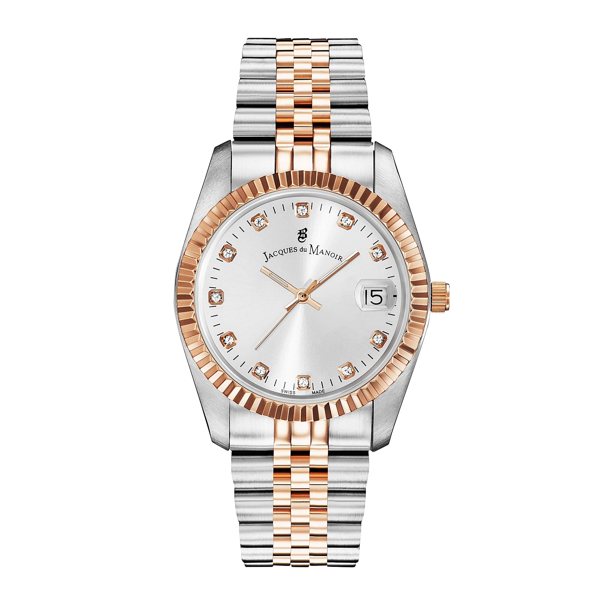 Jacques Du Manoir Women's Swiss Made Stainless Steel Watch, 36mm ...