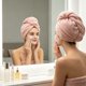 thumbnail image 1 of Oversized Hair Drying Cap Soft Highly Absorbent Dry Hair Towel Wear Head Wrap For Women Daily Use, 1 of 6