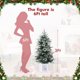 thumbnail image 4 of 2 - pack 3 ft artificial fiber optic christmas trees con 78 LED lights, 8 - mode battery box, snowman base, red berries, easy installation para holiday decor, 4 of 7