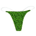 thumbnail image 4 of GDREDA sous-Vêtements Taille Haute pour Femmes, Mode, Impression Quotidienne, Respirants, 100 Taille Basse, String Vert, P, 4 of 5