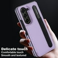 thumbnail image 3 of for Samsung Galaxy Z Fold 6 Case with S Pen Holder and Card Holder, Heavy Duty Shockproof Wallet Magnetic Closure Case, Luxury Business Leather Cover Case for Samsung Galaxy Z Fold 6, Purple, 3 of 10