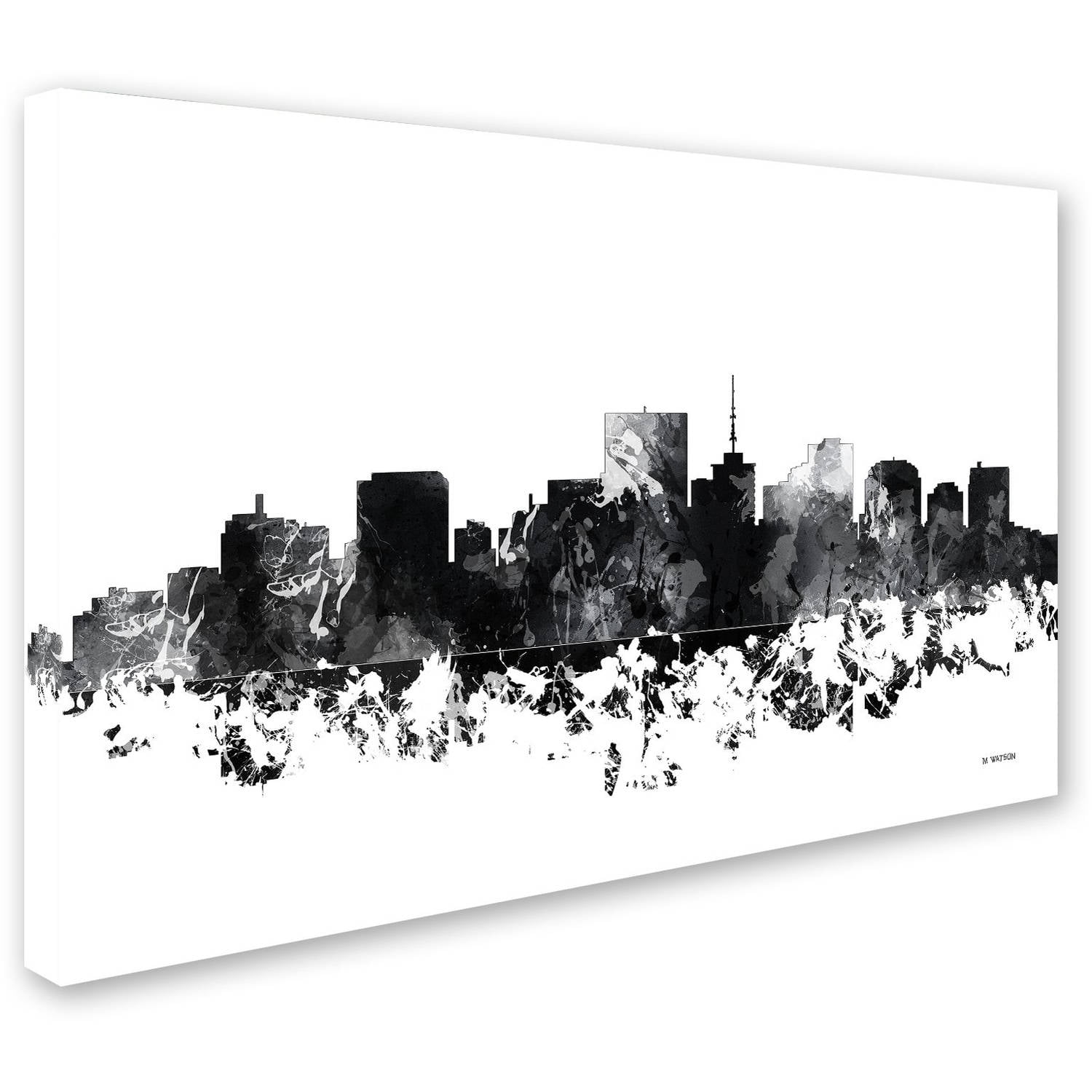 Trademark Fine Art "Richmond Virginia Skyline BG-1" Canvas Art by Marlene Watson