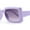 Lavender - Smoke, variant on Child Size Girls Mod Rectangle Fashion Plastic Sunglasses Lavender - Smoke