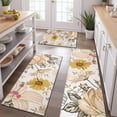 thumbnail image 2 of Pioneer Flower Floral Print Pattern Kitchen Rugs Sets Of 3,Kitchen Runner Rugs Non Skid Washable,Decorative Kitchen Floor Mats for Kitchen,Sink,Laundry,17"x30"+ 17"x47" + 17"x59", 2 of 6