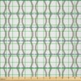 thumbnail image 2 of Ambesonne Geometric Fabric by the Yard Microfiber, Abstract Style Motifs, 5 Yards, Warm Taupe and Cadet Blue, 2 of 2