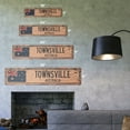 thumbnail image 2 of TOWNSVILLE AUSTRALIA Vintage Plastic Street Sign Australian flag city country road wall gift | Indoor/Outdoor | 18" Wide, 2 of 4