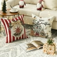 thumbnail image 5 of Sm:)e Ornament Ball American Holly Believe Hello Winter Christmas Throw Pillow Cover 18x18 Inch Set of 4, 5 of 6