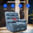 thumbnail image 4 of FLEXISPOT OKIN Dual Motor Oversized Power Lift Recliner Chair Heat & Massage for Elderly, Full Recline,Lay-Flat Capability & Adjustable Wide Backrest (25.2" Seat Width), 4 of 8