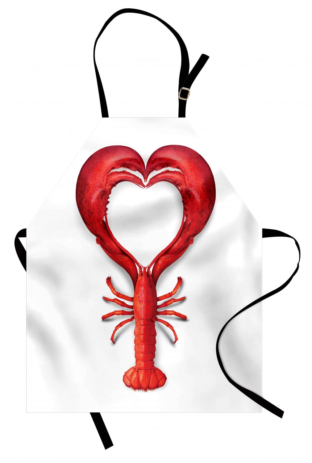 Kitchen Apron-Lobster Half Apron-Cooking Apron in Retro Look 