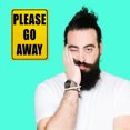thumbnail image 6 of Please Go Away Metal 8x12 Warning Sign Funny Garage Man Cave Home Office Wall Decor, 6 of 8