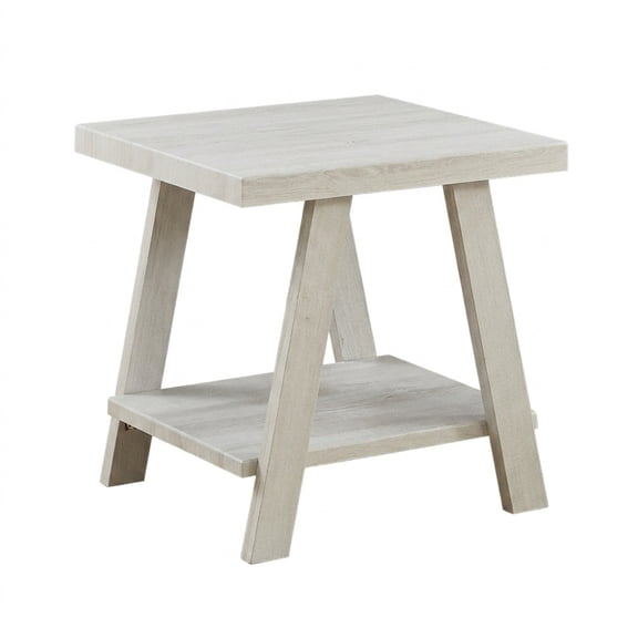 Athens Contemporary Wood Shelf End Table