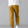 thumbnail image 7 of Wlynlyn Kids Jogger Pants Elastic Waist Cuffed Ankle Casual Soft Lightweight Trousers Multi Colors(12-13 Years,Khaki), 7 of 7