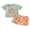 Green, variant on Cjfdfy Toddler Baby Boy Halloween Thanksgiving Outfits Infant Baby Boys Summer Fall Clothes Pumpkin Embroidery Short Sleeve Pumpkin T Shirt Tops and Elastic Waist Plaid Shorts 2Pcs Set