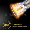 thumbnail image 4 of Ruiandsion E10 LED Flashlight Spare Bulb COB DC 12V White ,Replacemen Bulb for Torch Light 10-Pack, 4 of 7