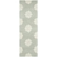 thumbnail image 4 of SAFAVIEH Soho Maui Geometric Wool Area Rug, Grey/Ivory, 9' x 12', 4 of 10