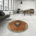 thumbnail image 4 of Ahgly Company Machine Washable Indoor Rectangle Traditional Saffron Red Area Rugs, 2' x 3', 4 of 7