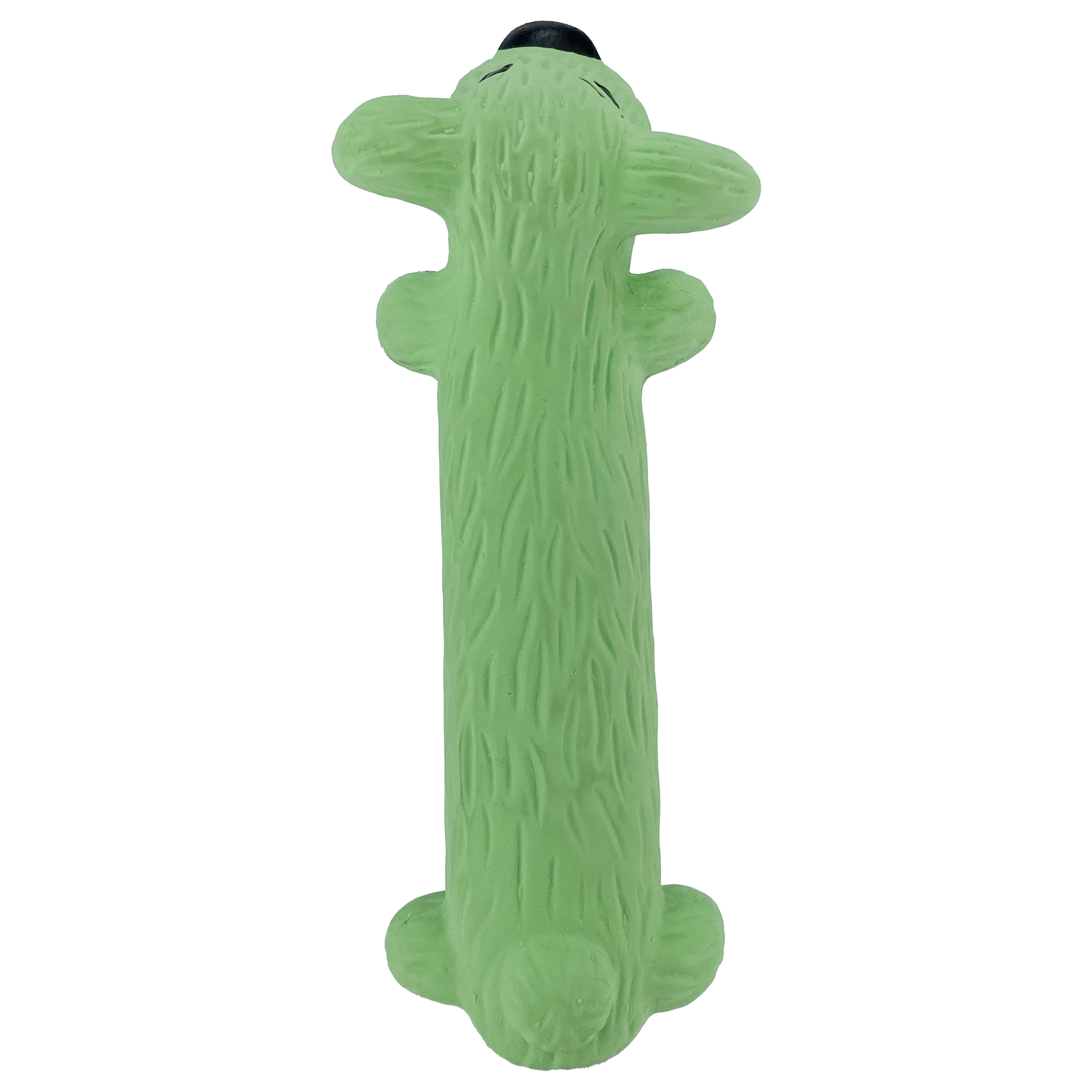 Multipet Loofa Latex Smiling Plush Dog Toy, Green - image 4 of 9