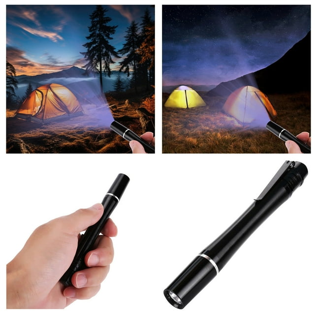 BKER 1pc Violet LED Flashlight Blacklight Light 395nM Inspection Lamp Torch Mini