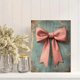 thumbnail image 2 of Qisvanset 12x16 Inch Pink Bow Coquette Canvas Wall Art, Cute Girly Print Nursery Apartment Housewarming Decor, 2 of 8