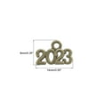 thumbnail image 2 of Dije de graduación Unique Bargains 2023 Paquete de 50 Bronce 14mm x 9mm, 2 of 7
