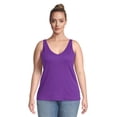 Terra & Sky Women's Plus Size Ribbed Tank Top, 3Pack