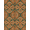 Orange Green Ivory, Pattern 1, variant on ODIKA Orange Flowing Burnt Earthy Decorative Balanced Rhythm Motif for Playroom, Bedroom, Reading Nook, Pet Friendly & Kids Safe Play