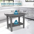 thumbnail image 6 of AreShark HDPE Shower Bench Stool for Inside Shower, Waterproof & Non-Slip Shower Seat with Storage Shelf, Perfect for Shaving Legs & Spa Bathrooms, Indoor/Outdoor Use (Gray), 6 of 9
