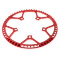 thumbnail image 4 of Cadena premium 45T 47T 53T 56T 58T, cadena ancha y estrecha 130BCD ligera, para la mayoría de bicicletas de carretera, bicicletas de montaña, bi Rojo 58T Soledad Bicicleta Plato, 4 of 9