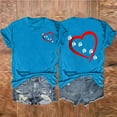 thumbnail image 2 of Birdeem Blouses pour Femmes T-Shirt Décontracté Imprimé à Col Rond Manches Courtes, 2 of 12