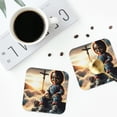 thumbnail image 5 of Saiise 6 Pcs Leather Coasters for Drinks Coaster Sets Drink Table Cup Coasters for Living Room Kitchen Coffee Decor,Chucky, 5 of 8