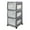 Gray, variant on Life Story Classic Gray 3 Shelf Storage Container Organizer Plastic Drawers