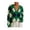 Green, variant on Women's V Neck Knit Cardigan Sweater Loose Retro Red Green Color Sweater Coat Fall Winter Outerwear Daily Wear Spring