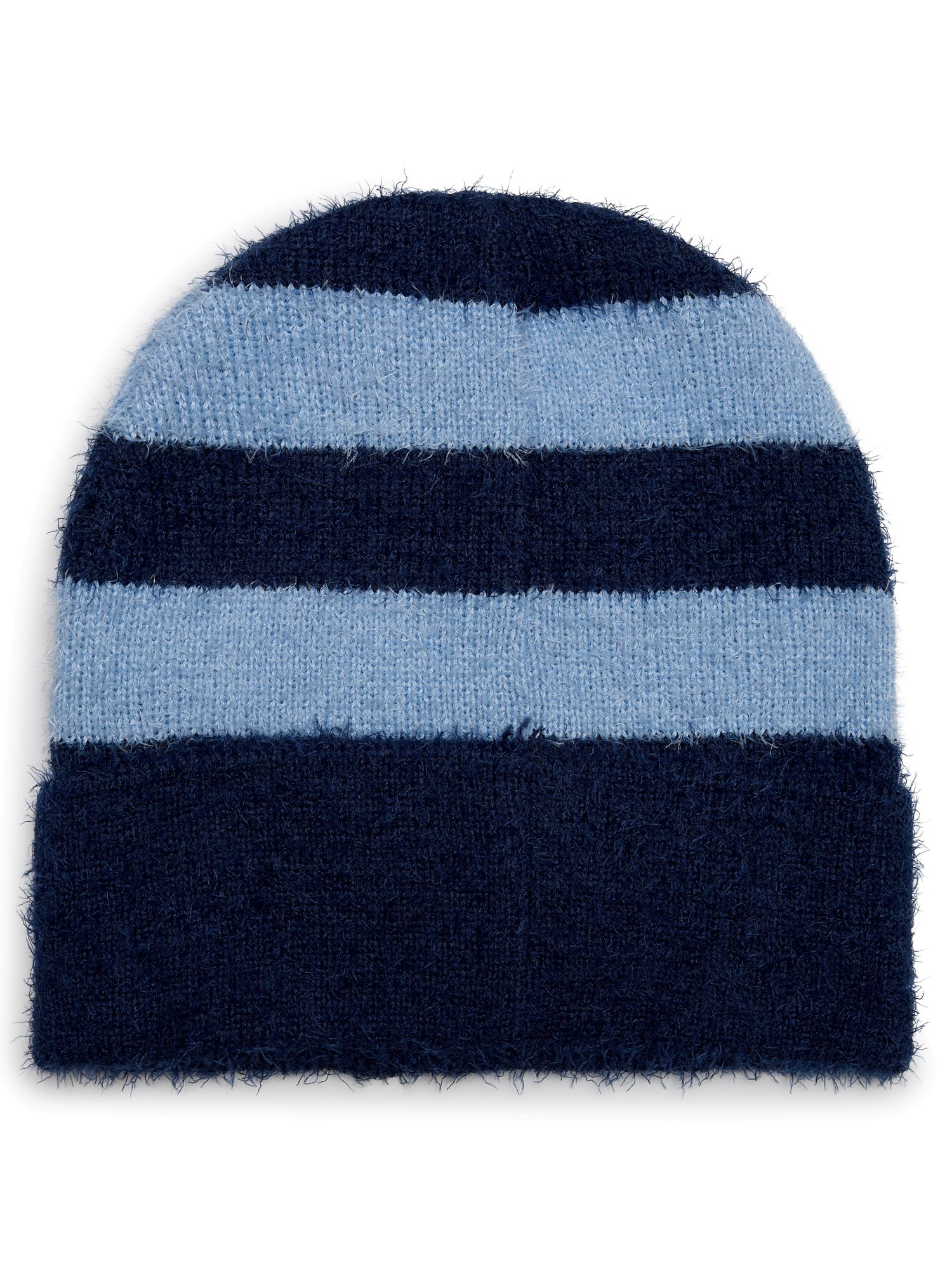 Packed Party Feeling Stripey Beanie, Navy