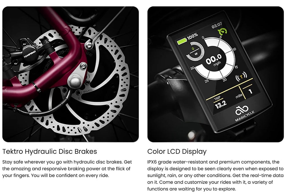 Magicycle Ocelot Pro 2.0 Electric Bike, 750W Motor, 52V 20Ah Battery, 20In Fat Tires, 28mph, 100 Miles , Torque Sensor, Hydraulic Disc Brakes, Hydraulic Lockout Suspension Fork, Shimano 7 speed