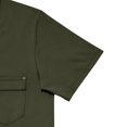 thumbnail image 7 of ZHOGXU Men's T Shirt Summer Short Sleeved Crew Neck Solid Color Pocket Comfortable Breathable Top For Casual Daily Wear,Army Green,L, 7 of 7