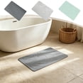 thumbnail image 7 of Soft Diatomaceous Earth Bath Mat, Super Absorbent Quick Dry Non Slip Bathroom Floor Mat with Rubber Backing, Stone Shower Mat for Bathtub, Sink, Laundry, 15.7x23.6 Inch, 7 of 7