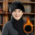thumbnail image 3 of Men Winter Solid Color Imitation Fur Hat Thickened Warm Plush Hat Coldproof Windproof Outdoor Hat Fashion Accessories, 3 of 10
